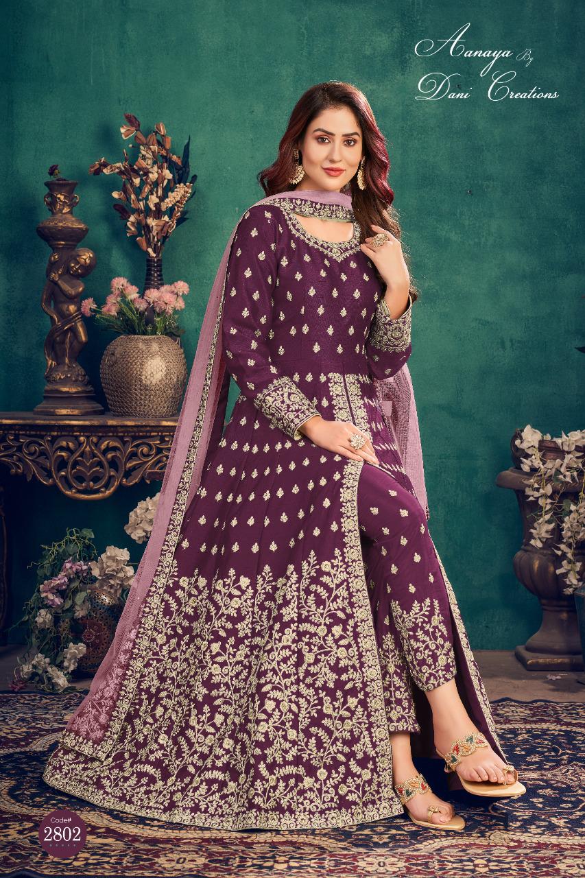 Aanaya Vol 128 By Twisha Art Silk Dress Material Catalog